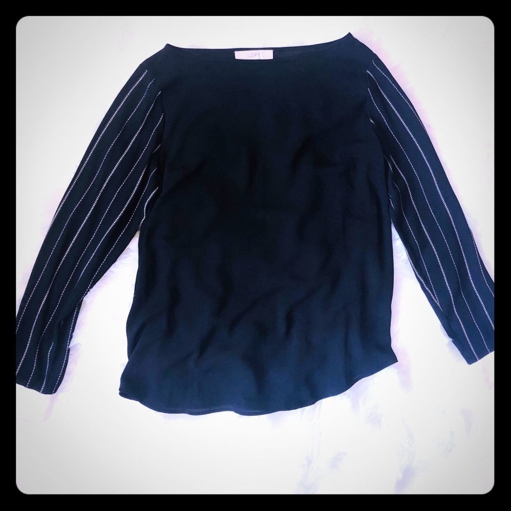 Loft black blouse